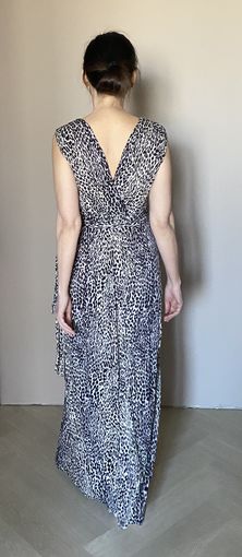 Сарафан леопард, макси длина, вискоза