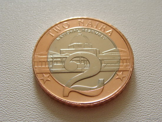 Нигерия. 2 найры 2006 год  KM#19