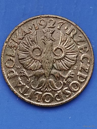 Польша II Республика (1919-1939) 2 гроша 1927 г. (2), без мц.