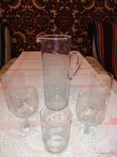 Сервиз прозрачный