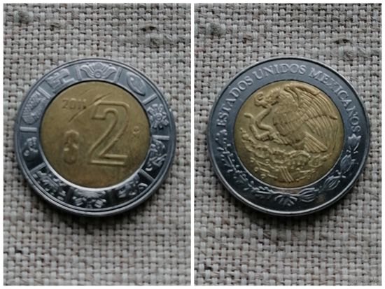 Мексика 2 песо 2011/Би-металл