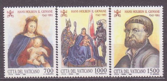 Ватикан Немецкая живопись 450 лет Ганс Гольбейн Младший Золотурнская мадонна Автопортрет 1993 ** (НОЯ