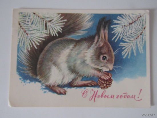 С новым годом! Белка  1981  худ. Достян.