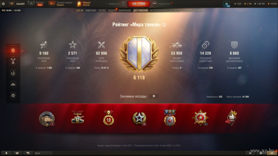 Аккаунт World of Tanks