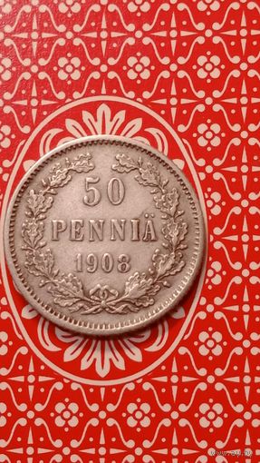 Финляндия 50 пенни 1908