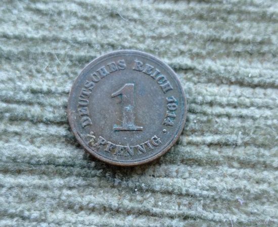 Werty71 Германия 1 пфенниг 1914 Е