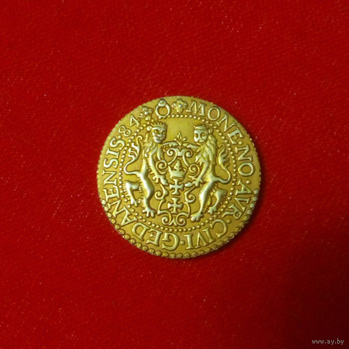 КОПИЯ    дукат   1584 г.    Стефан Баторий  ( 1576 - 1586 )   Гданьск