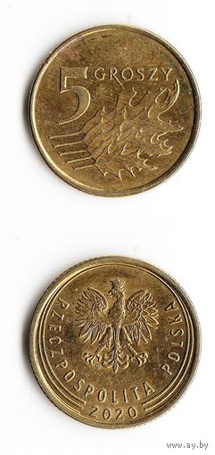 5 грошей Польша 2020 года