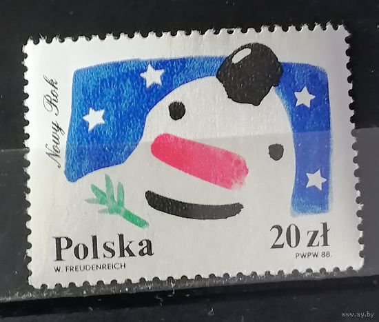 Польша 1988 Новый-год