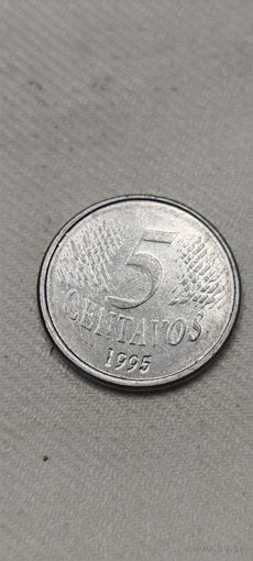 Бразилия 5 сентавос 1995