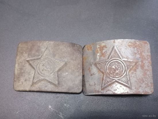 2 солдатские пряжки СССР