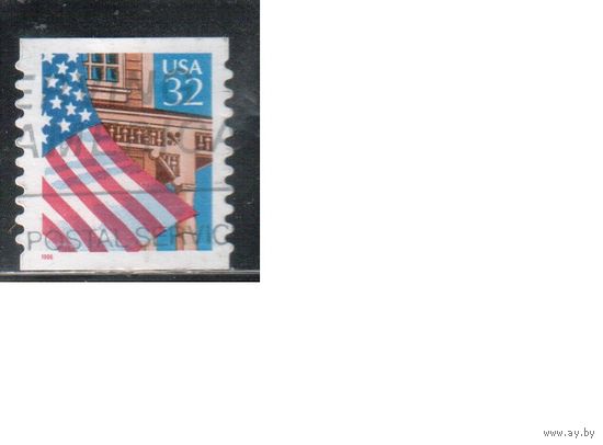 США-1996 (Мих.2726) , гаш. , Стандарт, Флаг(одиночка),
