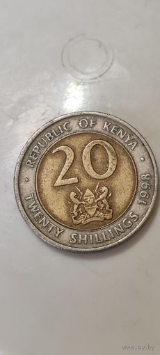 Кения 20 шиллинг 1998
