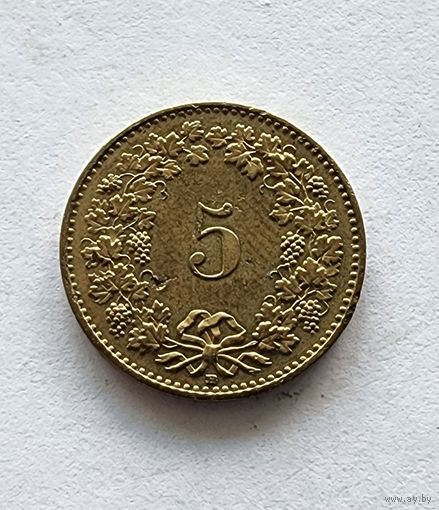 Швейцария 5 раппенов, 2003