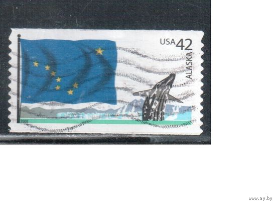 США-2008 (Мих.4383) , гаш., Флаги, Штат Аляска, Фауна