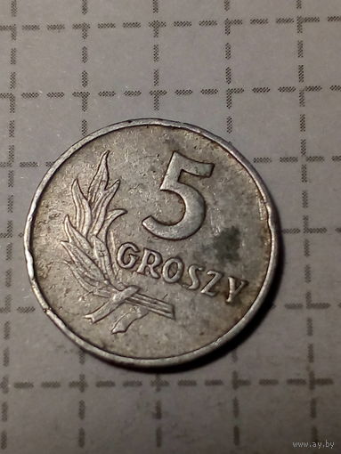 5 грошей Польша 1958 г