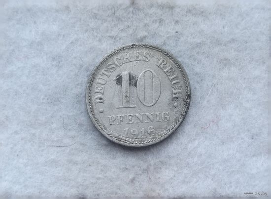 Werty71 Германия 10 пфеннигов 1916 А