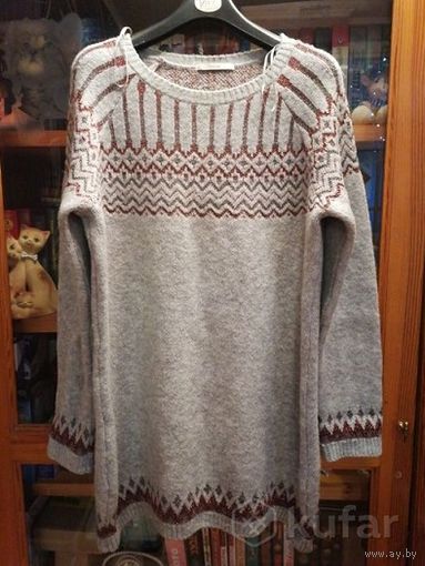 Теплый джемпер на высокий рост, р-р 56-58