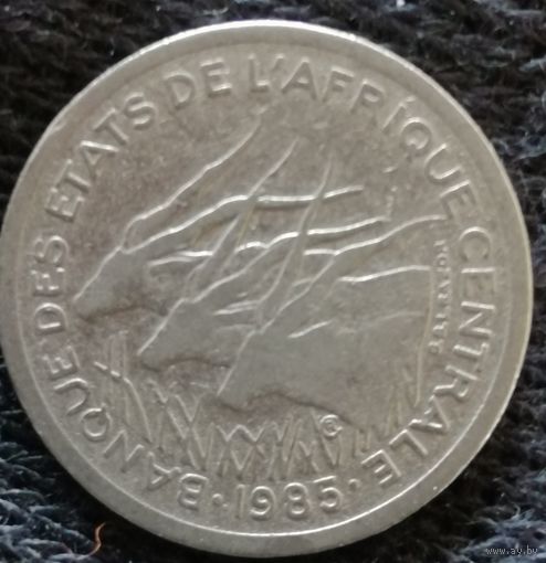 Центральная Африка (BEAC) 50 франков, 1985 г., отметка "А" - Чад, KM# 11