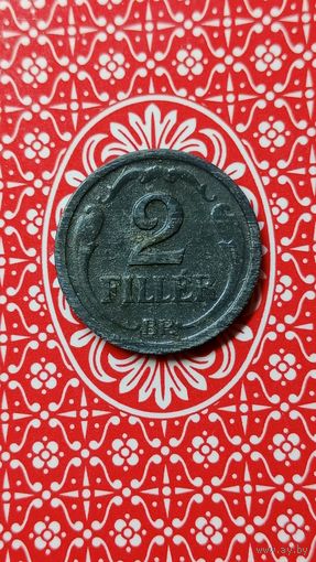 Венгрия 2 филлера 1943