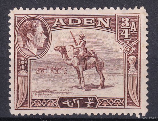 205.BrK. Великобритания. Колонии. Аден. Георг VI. Местные мотивы. 1939 г. 3/4A. Mi.#17.
