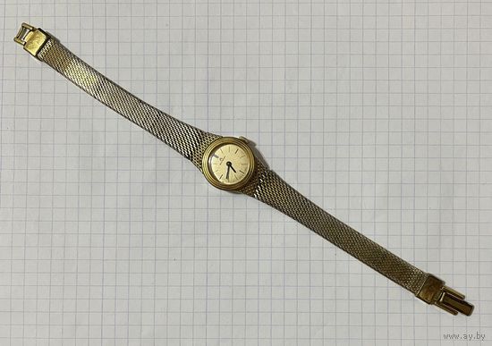 Позолоченные, женские часы BUCHERER. Швейцария. На ходу.