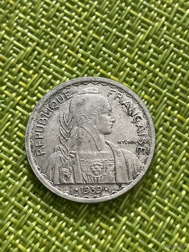 Индокитай 20 центов 1939 г