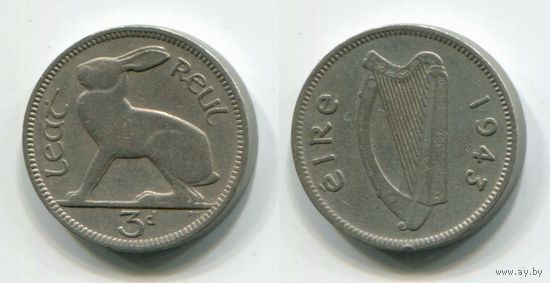 Ирландия. 3 пенса (1943)