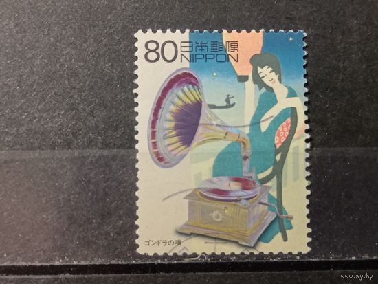 Япония, 1999. Граммофон. Mi-1,6 евро гаш.