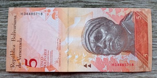 Werty71 Венесуэла 5 боливаров 2008 UNC банкнота