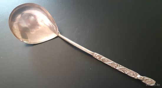 Ложка салатная Мельхиоровая, 19 см. СССР