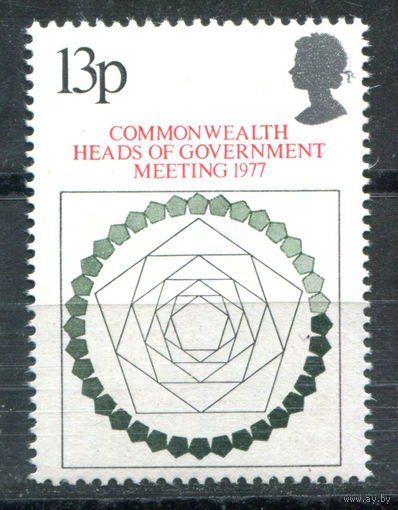 Великобритания - 1977г. - конференция глав стран Содружества - 1 марка - полная серия, MNH [Mi 744]. #3-GB-Z-1-6