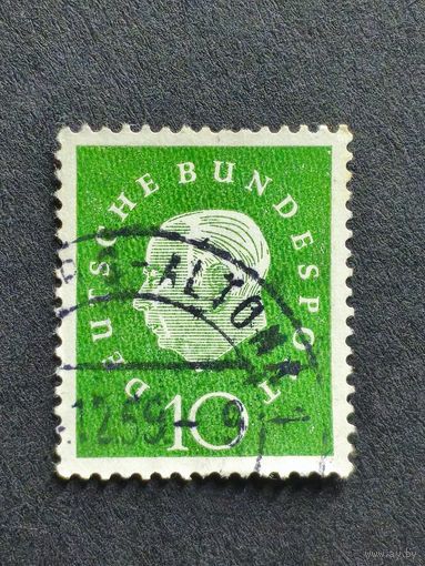 Германия 1959. Профессор, доктор Теодор Хойс (1884-1963), 1-й президент Германии1