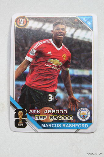 Карточка футбольная коллекционная MARCUS RASHFORD