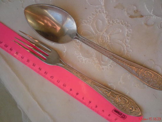 Вилка и ложка 50 лет СССР и БССР