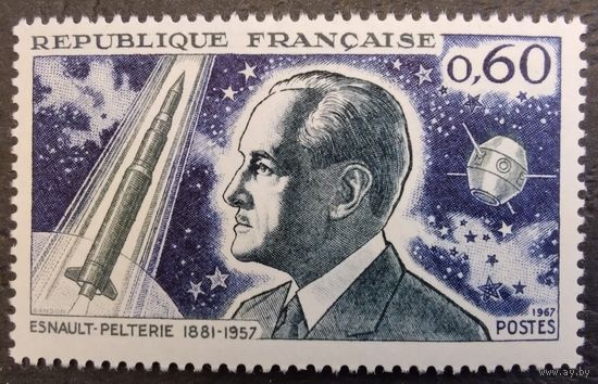 Франция.1967г. Mi1583**. Пионер летной техники Робер Эсно-Пельфери.