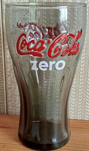 Стакан Coca-Cola Zero тёмное толстое стекло