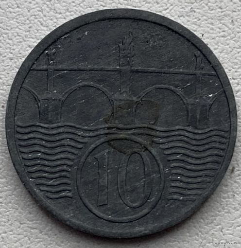 Богемия и Моравия 10 геллеров 1944 г.