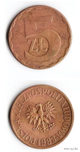 5 злотых Польша 1983 года