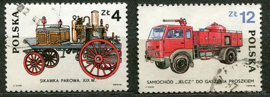 Транспорт. Пожарные машины. Польша. 1985. Серия 2 марки