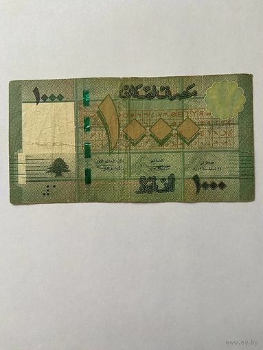 Ливан, 1000 ливров 2016 год.