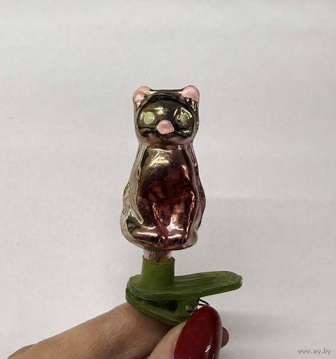 Елочная игрушка КОШКА МУРЕНКА сказка Серебряное копытце СССР