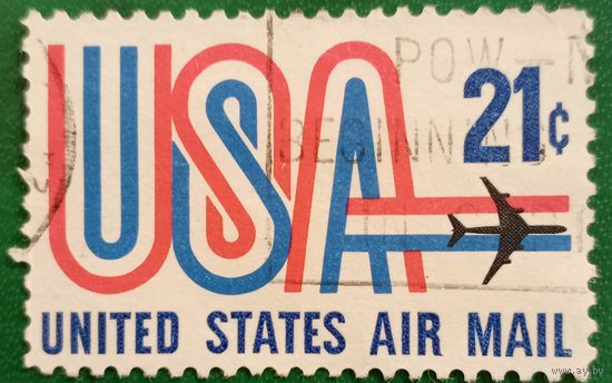 США 1971. Авиапочта