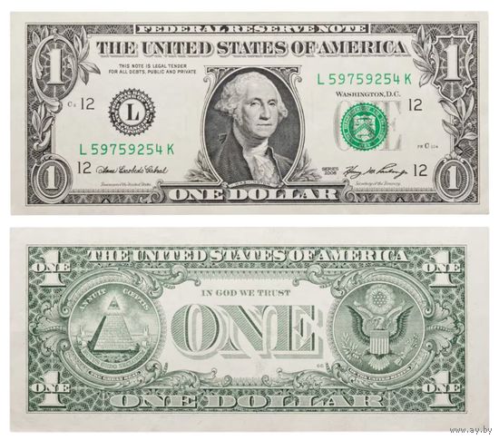 США, 1 доллар 2006 г. P523aL. UNC
