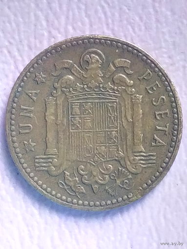 Испания 1 песета 1947 г. (52 в звезде)