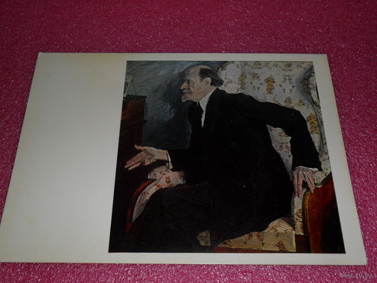 Открытка Корин П.Д. (1892-1967). Портрет художника М.В. Нестерова. 1939.