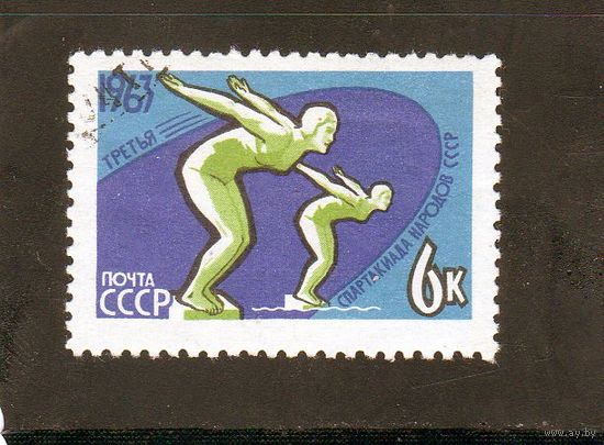 СССР. Спорт.Плавание.Третья спартакиада народов СССР.1963.