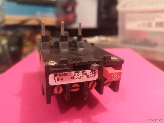 Тепловое реле РТЛ 1003 Этал (Украина) 0*4 0,24-0,4А 660В/50Гц, 1з+1р, ручной возврат