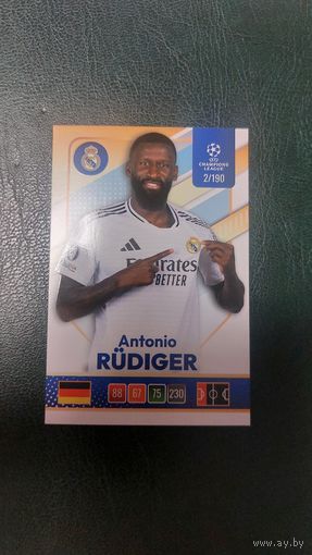 Карточка Лига Чемпионов, Рюдигер, Реал Мадрид.