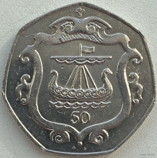 Остров Мэн 50 пенсов 1985 г.